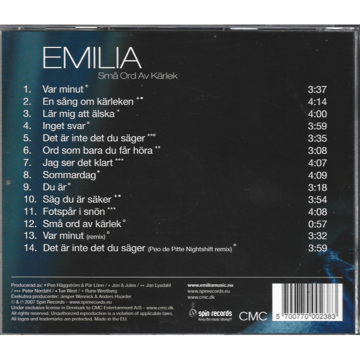 Emilia – Små Ord Av Kärlek