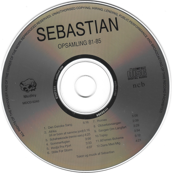 Sebastian – Opsamling 81-85 (Hodja, Romeo, Bohemen & Den Danske