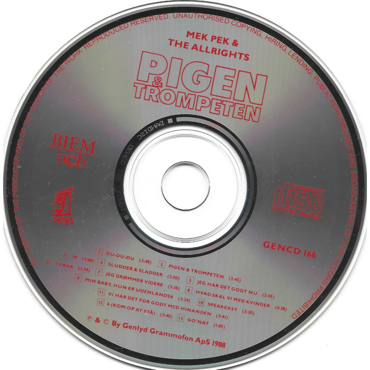 Mek Pek & The Allrights – Pigen & Trompeten