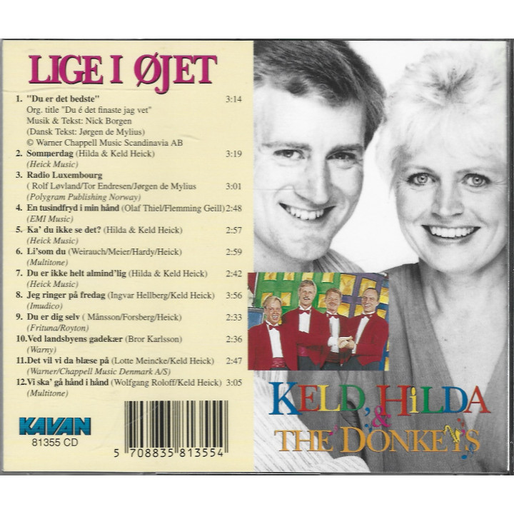 Keld, Hilda & The Donkeys – Lige I Øjet