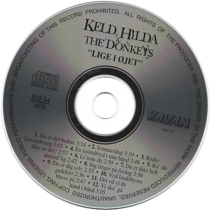 Keld, Hilda & The Donkeys – Lige I Øjet