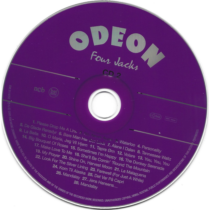 Four Jacks – Samlede Udgivelser 1957 - 1964 Og Sjældne Indspilninger