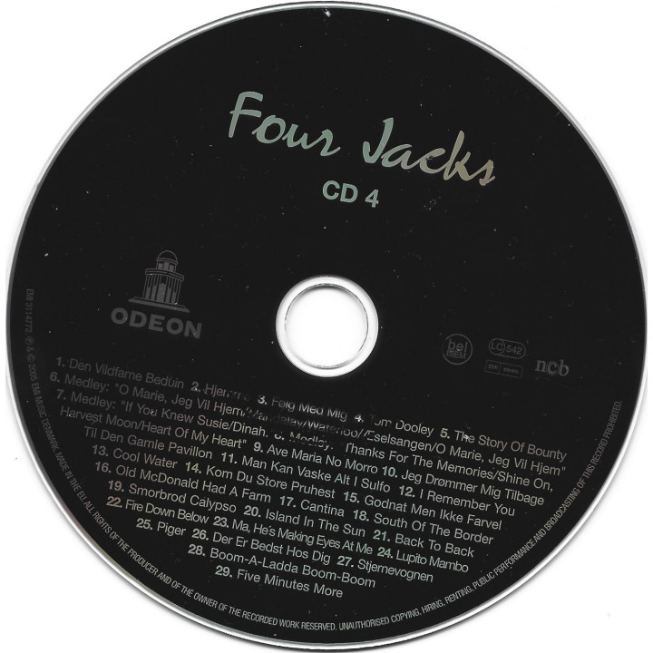 Four Jacks – Samlede Udgivelser 1957 - 1964 Og Sjældne Indspilninger