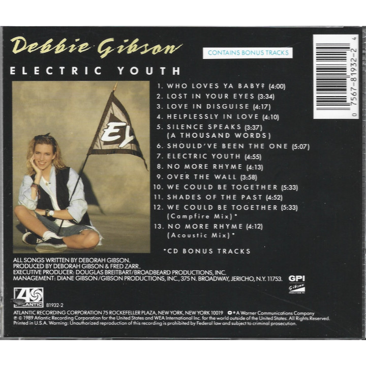 Debbie Gibson – Electric Youth