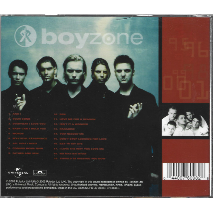 Boyzone – Ballads - The Ultimate Love Songs Collection 1993~2001