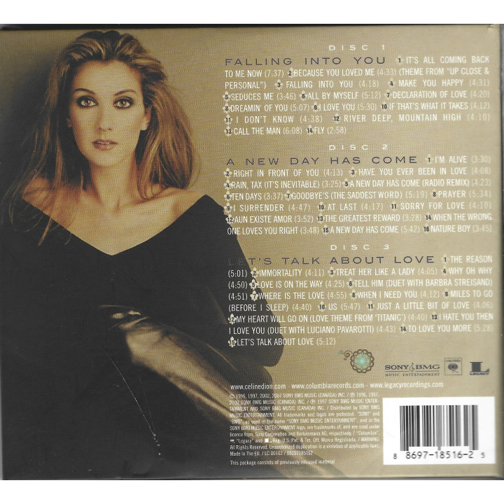 Celine Dion – Let's Talk About Love / Falling Into You / A New Day Has