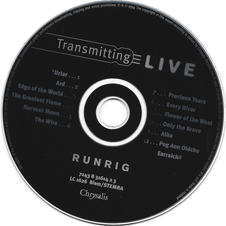 Runrig – Transmitting Live