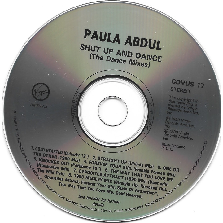 Paula Abdul – Shut Up And Dance (The Dance Mixes)