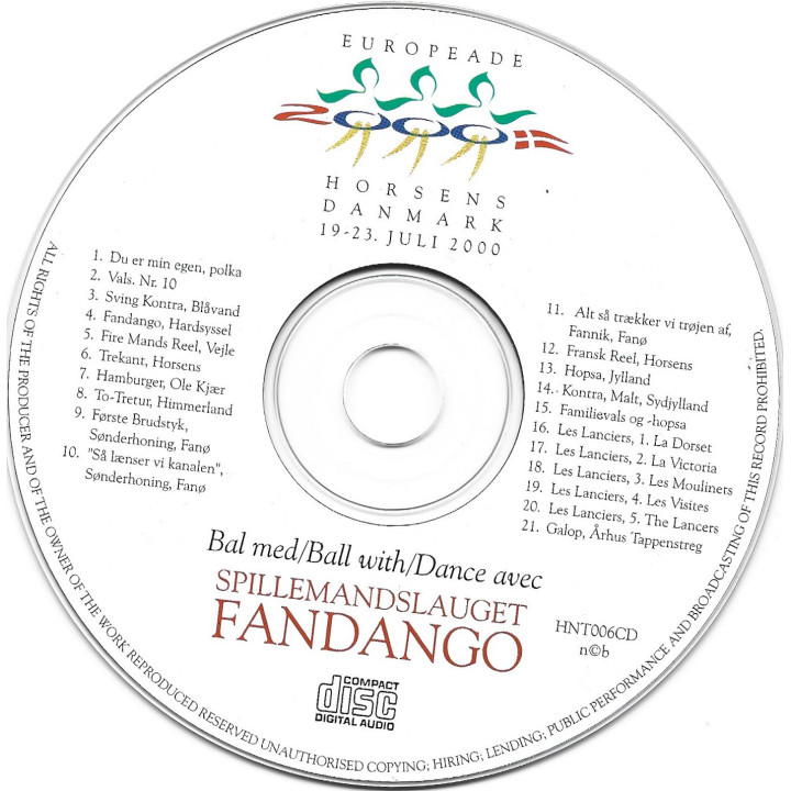 Spillemandslauget Fandango – Bal Med / Ball With / Dance Avec