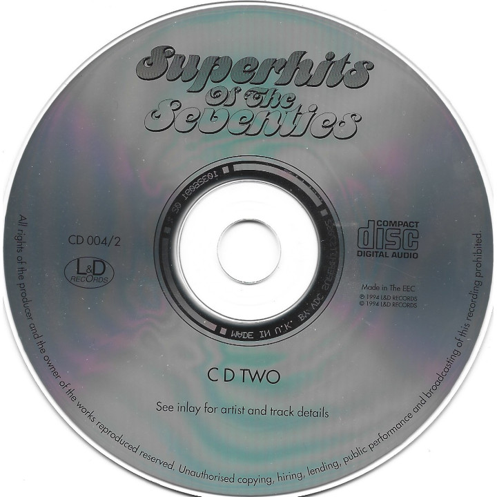 Superhits Of The Seventies CD 2