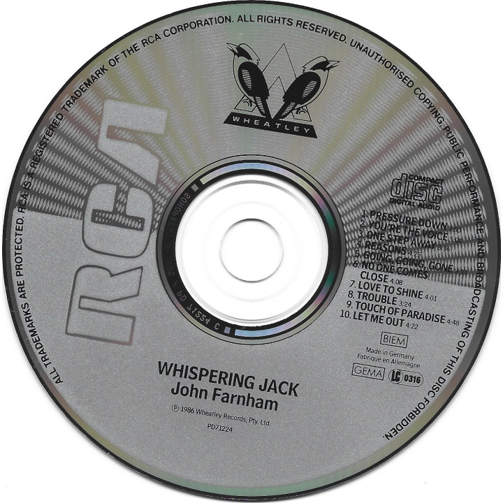 John Farnham – Whispering Jack