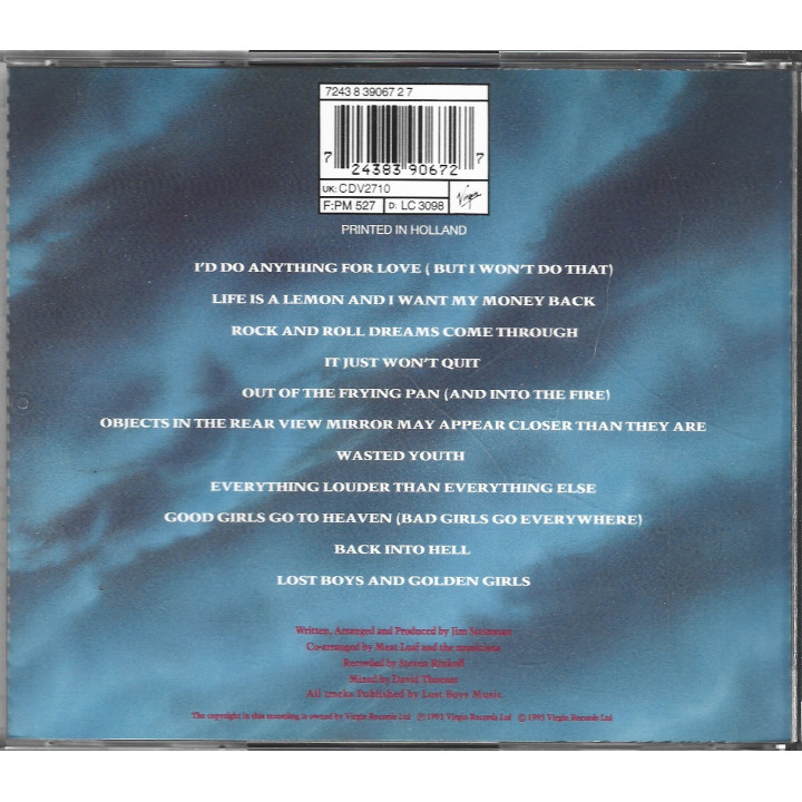 Meat Loaf – Bat Out Of Hell II: Back Into Hell