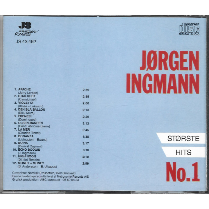 Jørgen Ingmann - Største Hits No. 1