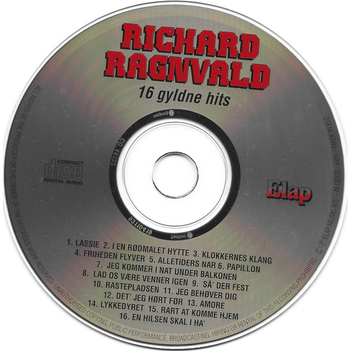 Richard Ragnvald – 16 Gyldne Hits