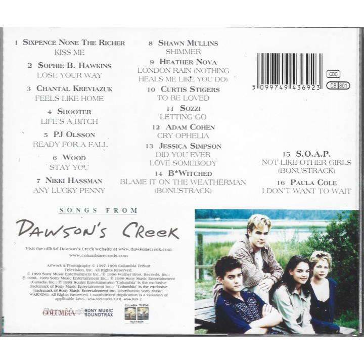 Songs From Dawson's Creek