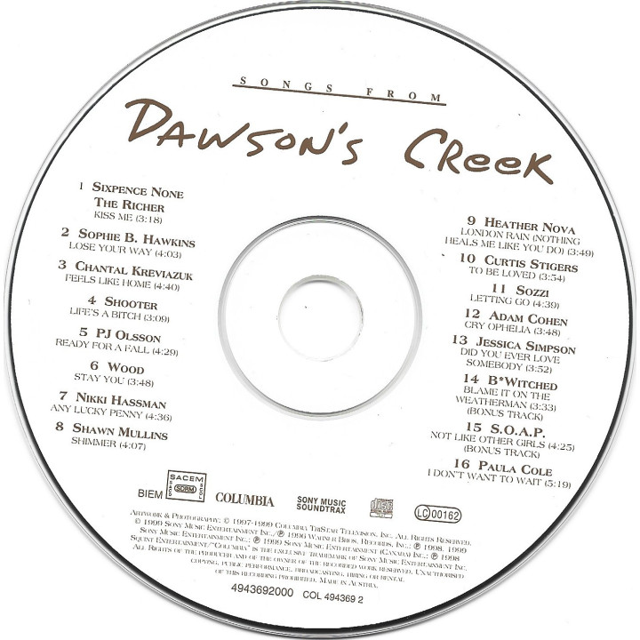 Songs From Dawson's Creek