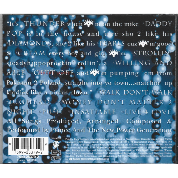 Prince & The New Power Generation – Diamonds And Pearls