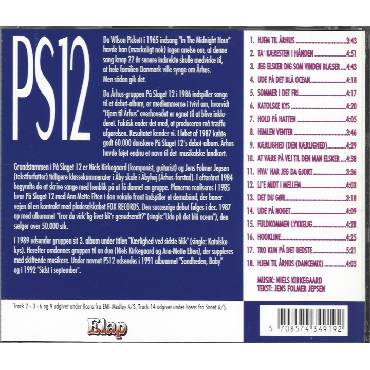 PS12 – Hjem Til Århus - 18 Hits