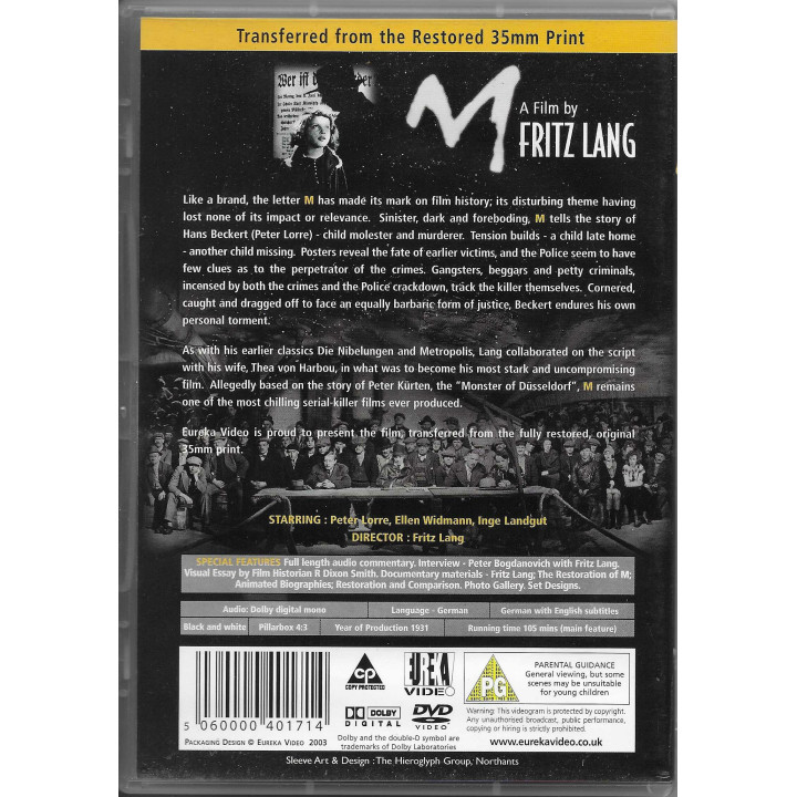 M - A Film by Fritz Lang